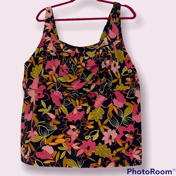 Lands' End | Swim | Lands End Deep Sea Jungle Tankini | Poshmark